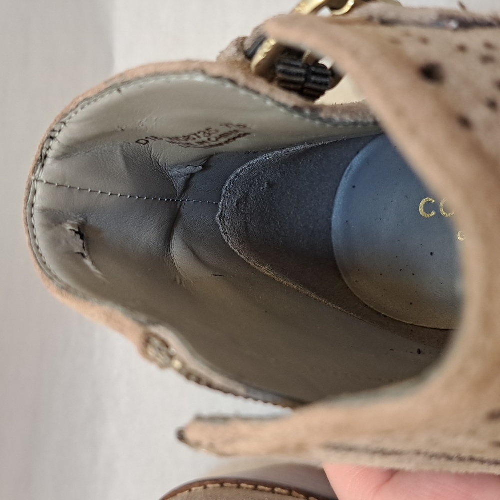 Cole Haan suede zip women's booties size 7.5 - Picture 7 of 7